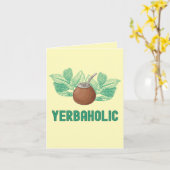 Carte yerbaholic - Funny Yerba Mate Salutation (Fleur jaune)
