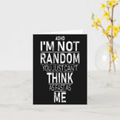 Carte Yes I Have Adhd I'm Not Random Funny Quotes_adhd A (Fleur jaune)