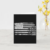 Carte Yes I Really Do Need All These Funny Garage Mechan (Fleur jaune)