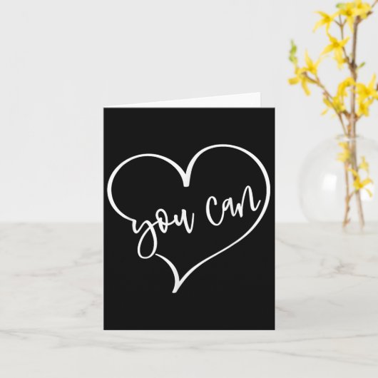 Carte Yes You Can Do It Anything Motivation For Women Te (Fleur jaune)