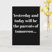 Carte "Yesterday and today" (Any) Joke (Fleur jaune)