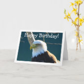 Carte Yeux d'aigle ; Joyeux anniversaire (Fleur jaune)