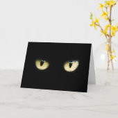 Carte Yeux de chat (Fleur jaune)