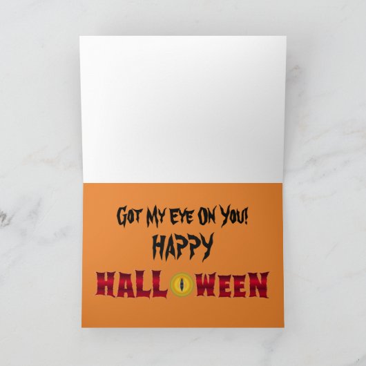 Carte Yeux d'Halloween (Intérieur)