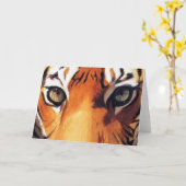 Carte "Yeux du tigre" Aquarelle Paul Jackson (Fleur jaune)