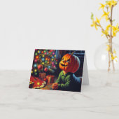 Carte Yeux tout illuminés  (Fleur jaune)