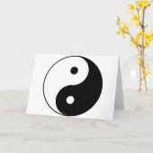 Carte Yin et symbole philosophique de motivation de Yang (Fleur jaune)