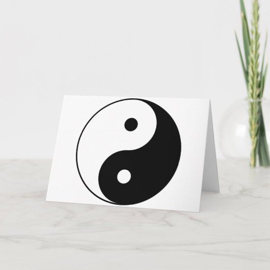 Carte Yin et symbole philosophique de motivation de Yang (Devant)