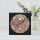 Carte Yin et Yang Rock Art (Debout devant)