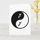 Carte Yin Yang Trombone (Fleur jaune)