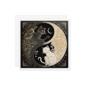 Carte Ying et Yang Cats (Devant/Arrière en situation)