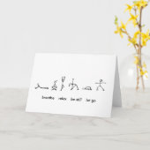 Carte Yoga (Fleur jaune)