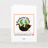 Carte Yoga Cats Birthday Bud et Tony Notecard (Dos)