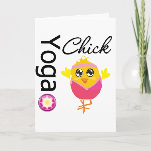 Carte Yoga chick (Devant)