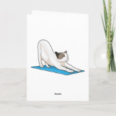 Carte Yoga de chat Méditation Fitness (Dos)
