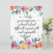 Carte Yoga Instructeur Office cadeau Instructeur Coachin (Debout devant)