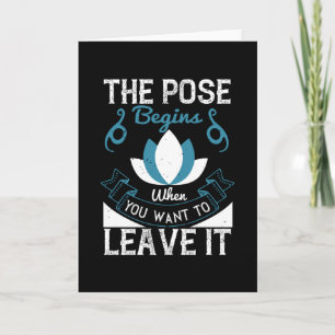 Carte Yoga - Le Pose Commence Quand Vous Voulez Le Laiss