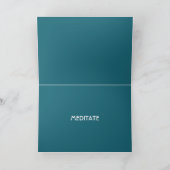 Carte Yoga Mandala Meditate, ajouter du texte (Intérieur)