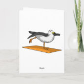 Carte Yoga Méditation Fitness Mouette (Dos)