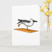Carte Yoga Méditation Fitness Mouette (Fleur jaune)