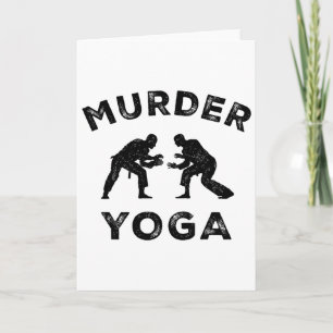 Carte Yoga Meurtrier Drôle Jiu-jitsu Paix Intérieure Bjj