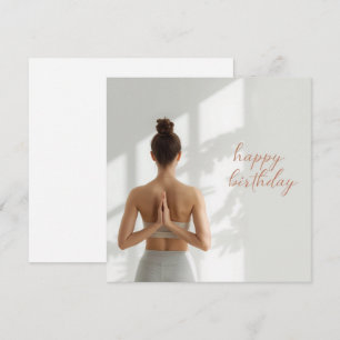 Carte Yoga Namaste Joyeux Anniversaire