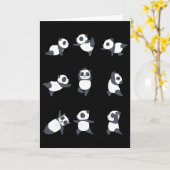 Carte Yoga Panda _1 (Fleur jaune)