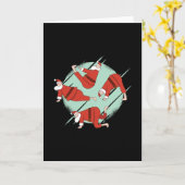 Carte Yoga Santa (Fleur jaune)