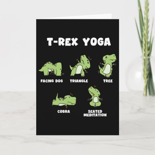 Carte Yoga T-rex  (Devant)