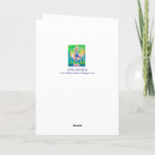 Carte Yoga Tree Pose femme heureux anniversaire (Dos)