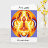 Carte Yogi de feu (Fleur jaune)