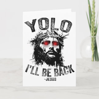 Carte Yolo je serai par Jésus Résurrection Chrétiens Fu