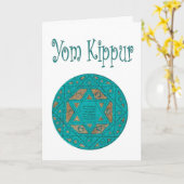 Carte Yom Kippour (Fleur jaune)