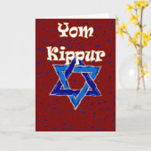 Carte Yom Kippour (Fleur jaune)