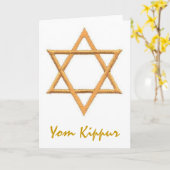 Carte Yom Kippour (Fleur jaune)