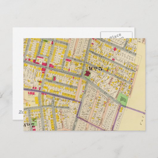 Carte Yonkers New York (Devant / Derrière)