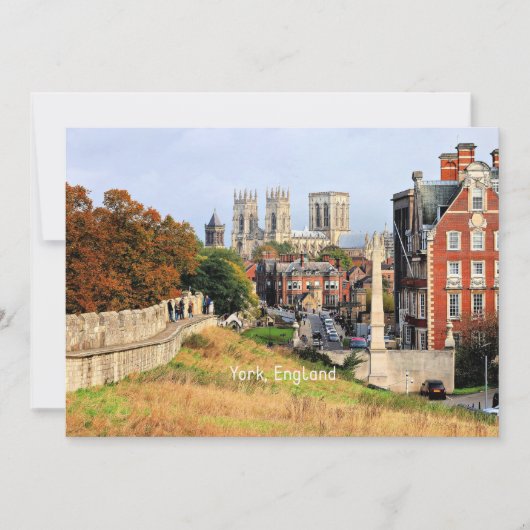 Carte York, Angleterre photo pittoresque (Devant)