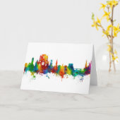 Carte York England Skyline (Fleur jaune)