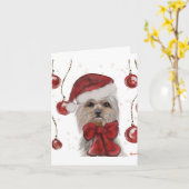 Carte Yorkie (Fleur jaune)