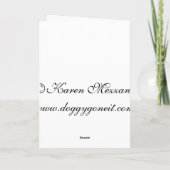 Carte Yorkie Balloon Joyeux B-Day (Dos)