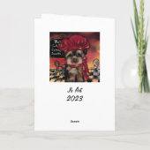 Carte Yorkie Chef  (Dos)