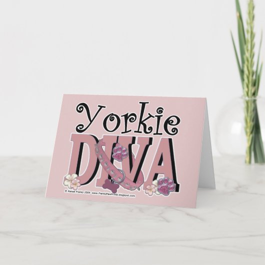 Carte Yorkie DIVA (Devant)