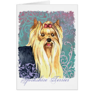 Carte Yorkie élégante