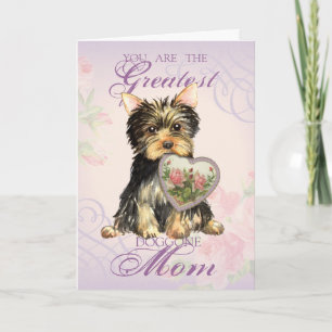Carte Yorkie Heart Maman