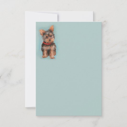 Carte Yorkie Note (Devant)