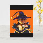 CARTE YORKIE POO (Fleur jaune)