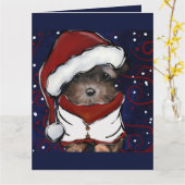 Carte Yorkie Poo (Fleur jaune)