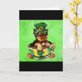 Carte Yorkie Poo (Fleur jaune)