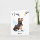 Carte Yorkshire Terrier Angel Chien animal de compagnie  (Devant)