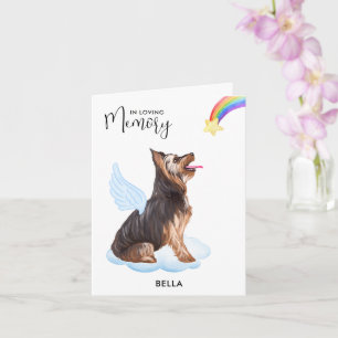 Carte Yorkshire Terrier Angel Chien animal de compagnie